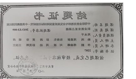 3.重庆市教育规划职业教育重点课题《中等职业教育教师专业发展质量保障国际比较新葡京研究——中美德澳四国比较（2013-ZJ-003）》结题